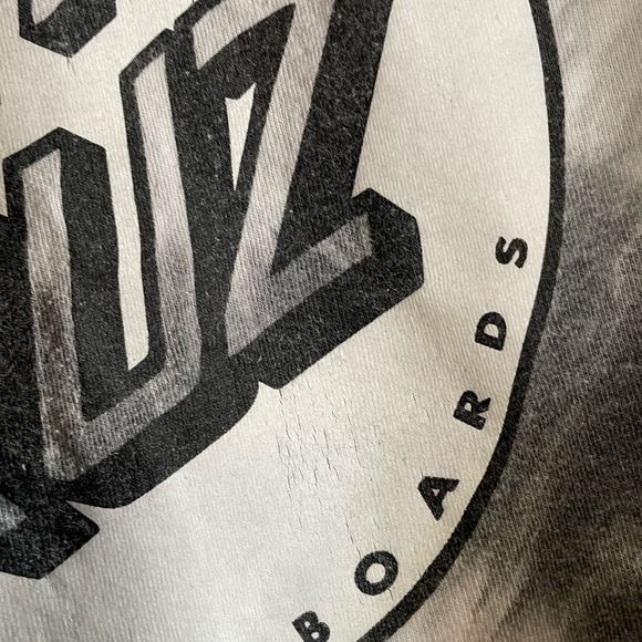 Santa Cruz Skateboards Grey Tye Dye T-Shirt Classic Logo Big Print Men’s Size M - Picture 6 of 10